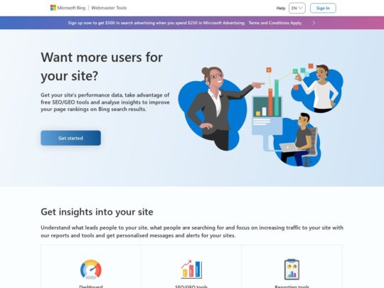 Bing Webmaster Tools