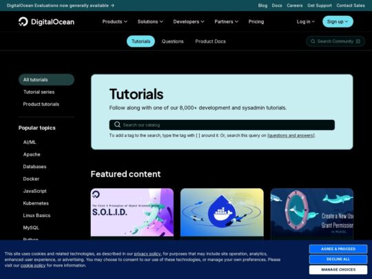 DigitalOcean Tutorials