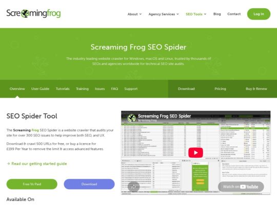 Screaming Frog SEO Spider