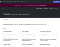 WordPress.org Support Forums